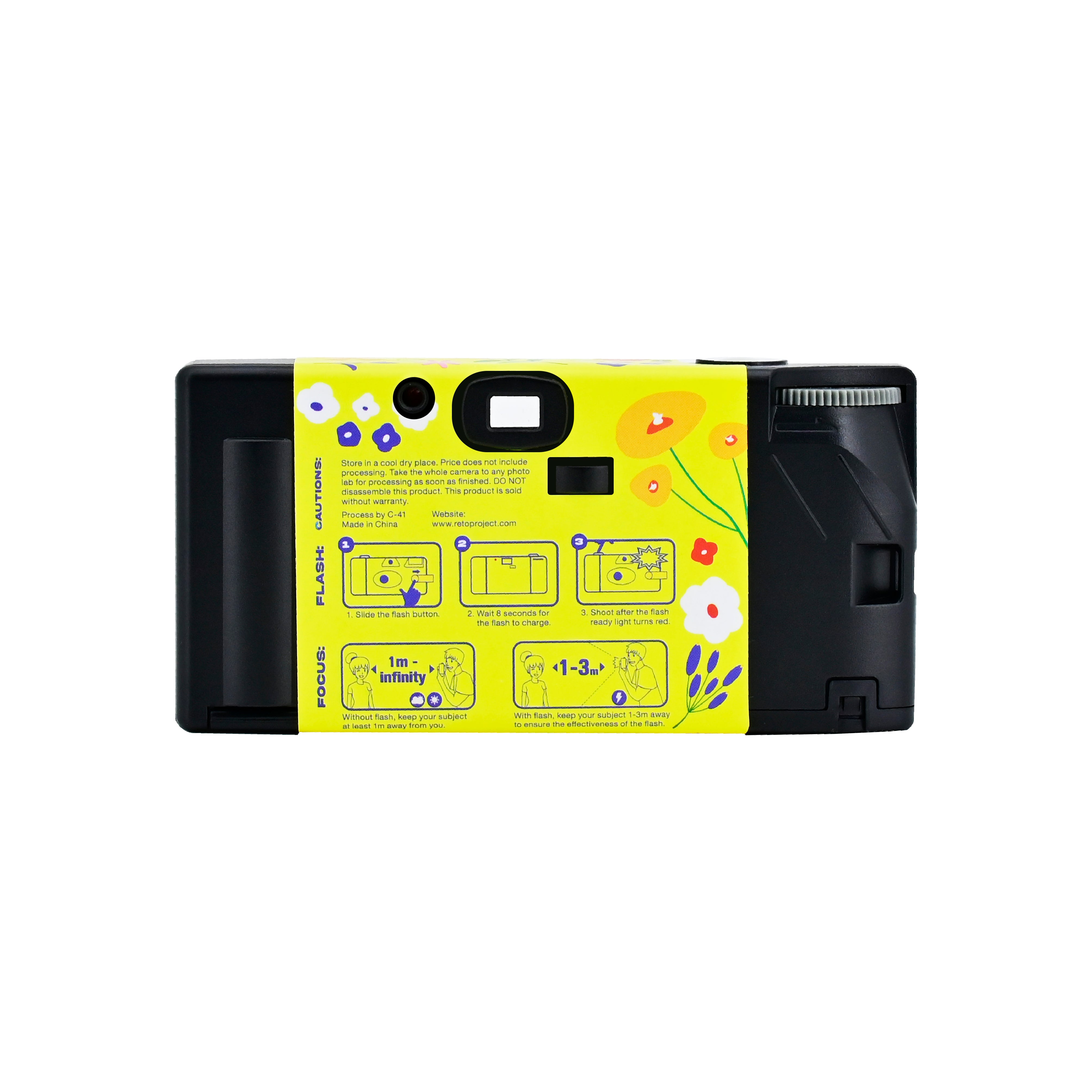 Retocolor Blossom 400 35MM Disposable Film Camera 27EXP *NEW