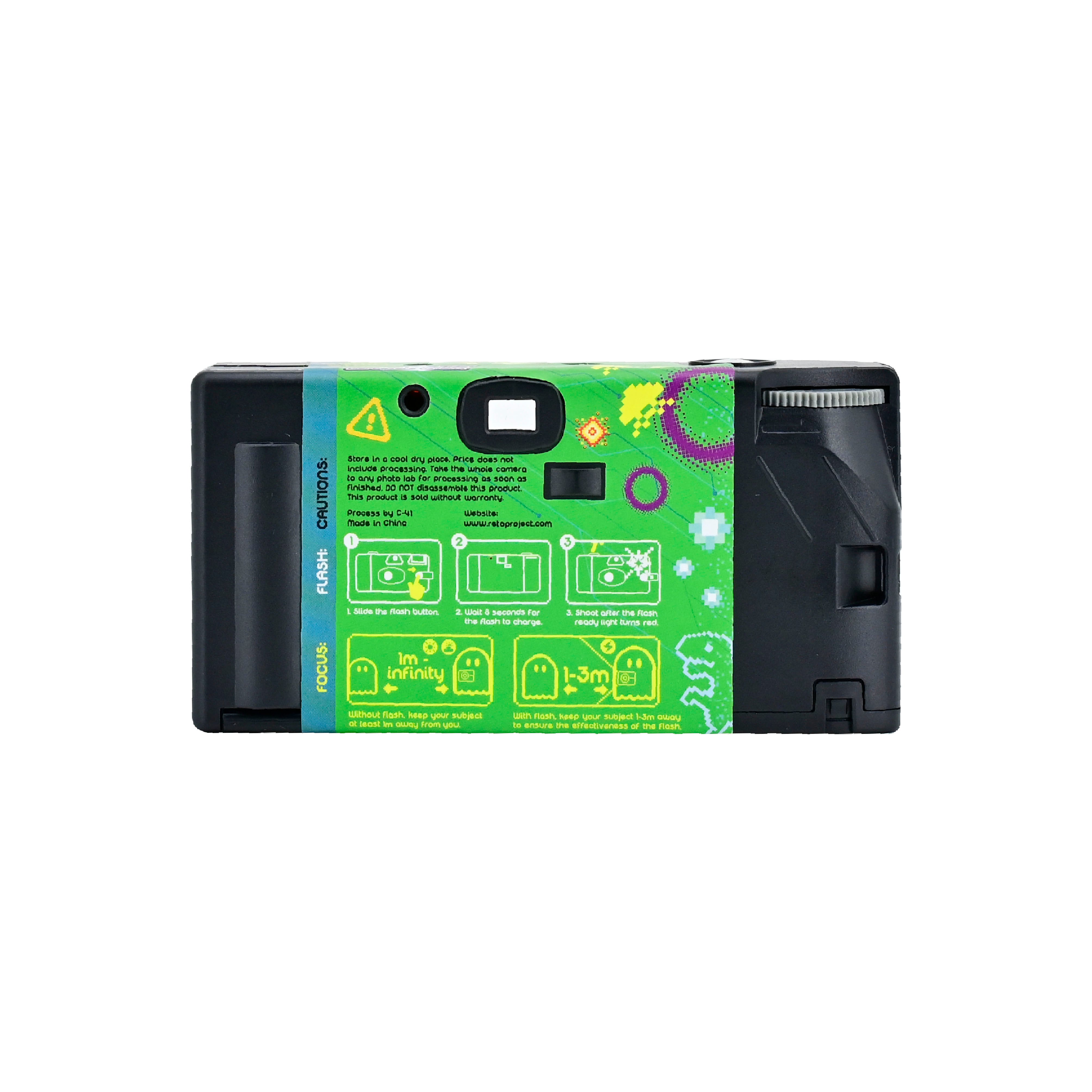 Retocolor Pixelate 400 35MM Disposable Film Camera 27EXP *NEW