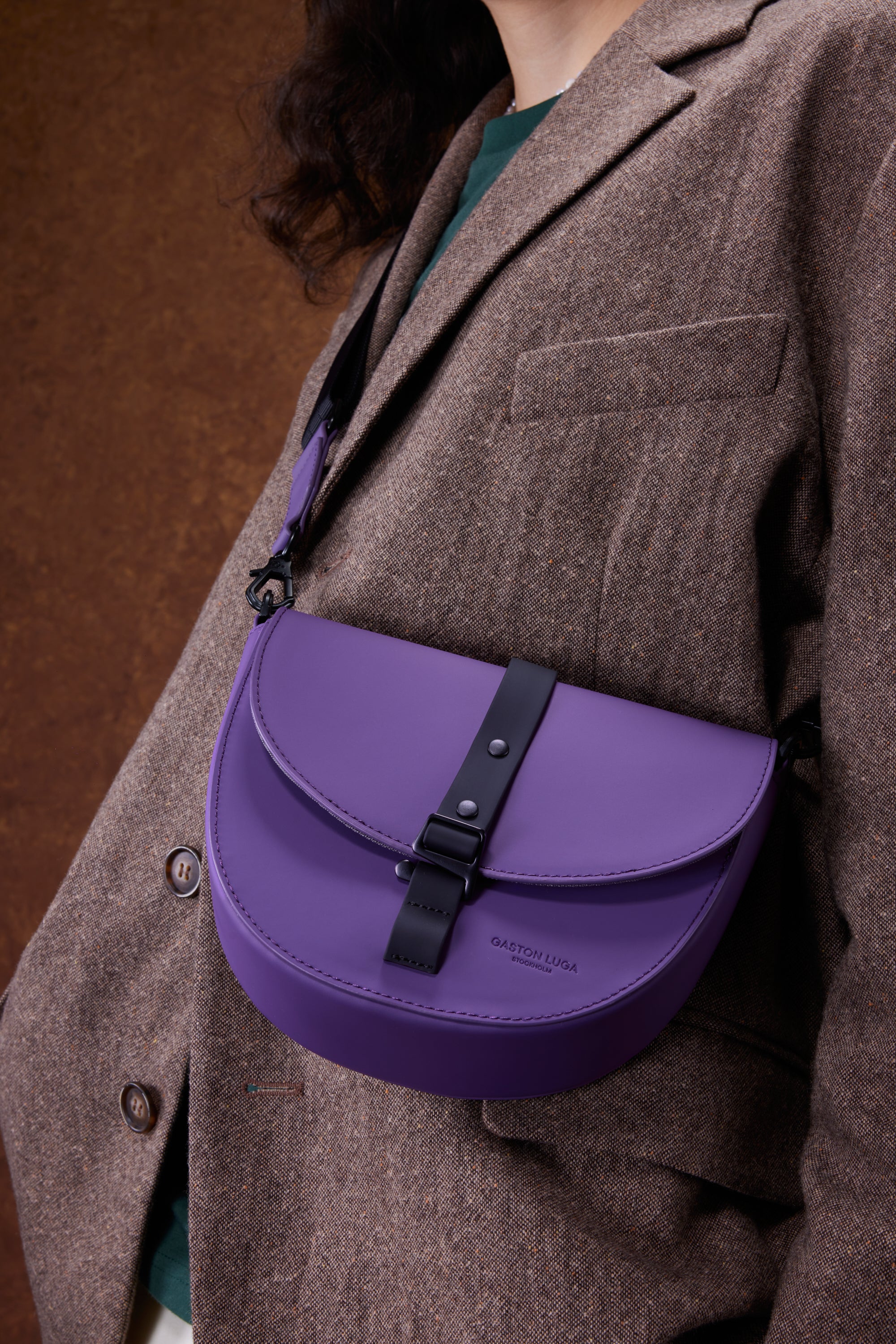Gaston Luga Spläsh Moon Crossbody Bag Purple #SPMCBPP