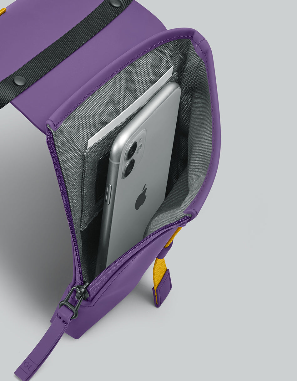 Gaston Luga Splash Mini Crossbody Bag Purple #SPCBMNLS
