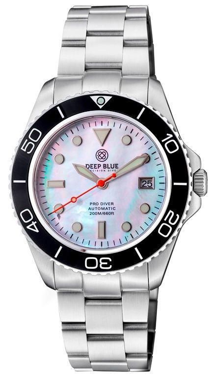 DEEPBLUE PRO DIVER 200 BRACELET MOP DIAL