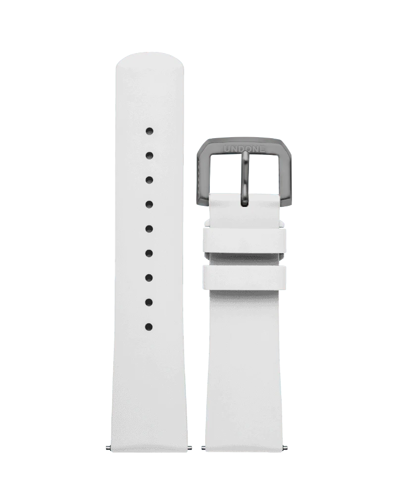 UNDONE 22mm 快拆式橡膠錶帶橡膠錶帶 - 橘色
