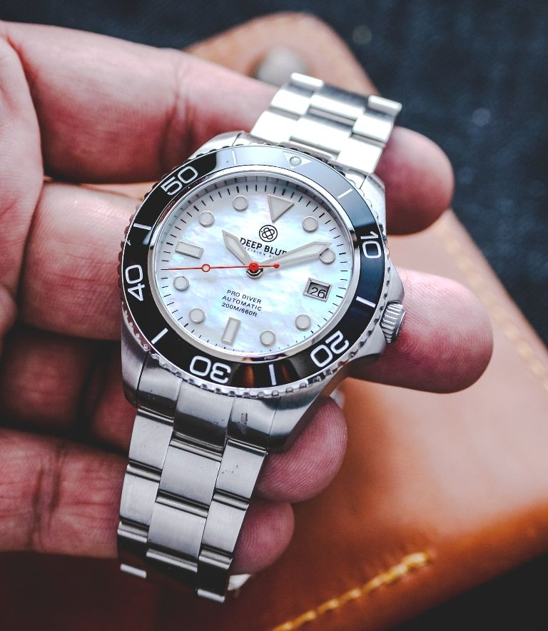 DEEPBLUE PRO DIVER 200 BRACELET MOP DIAL