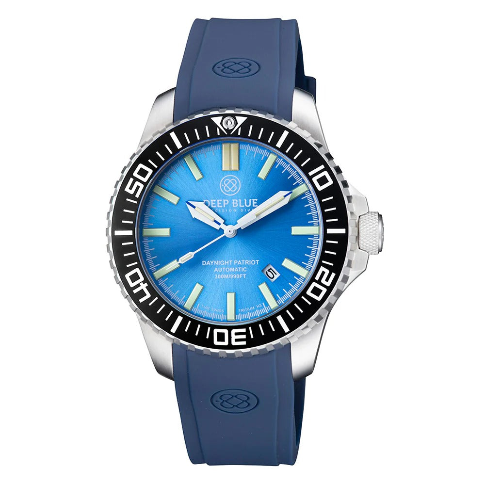 DEEPBLUE Daynight Patriot Silicon Strap, Blue D, Blue tubes