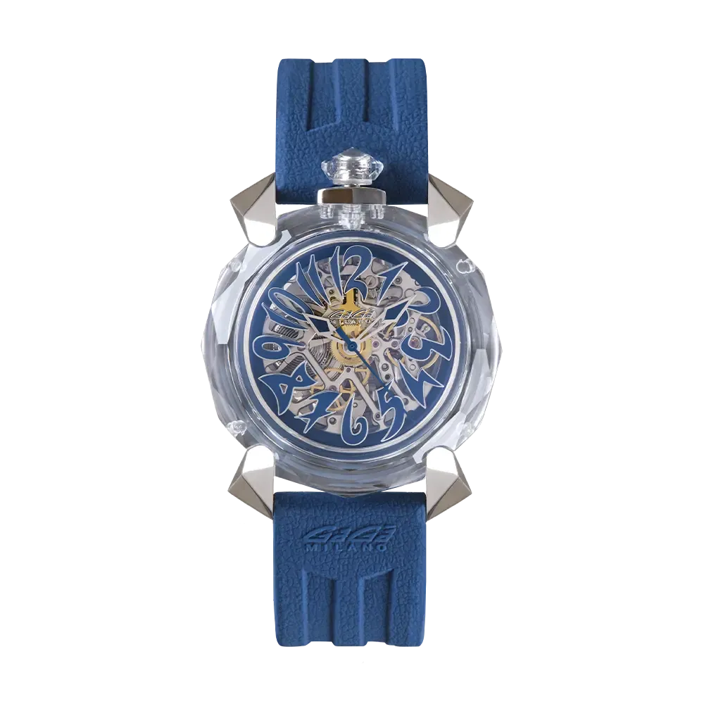 Gaga Milano Crystal 46mm 深海藍